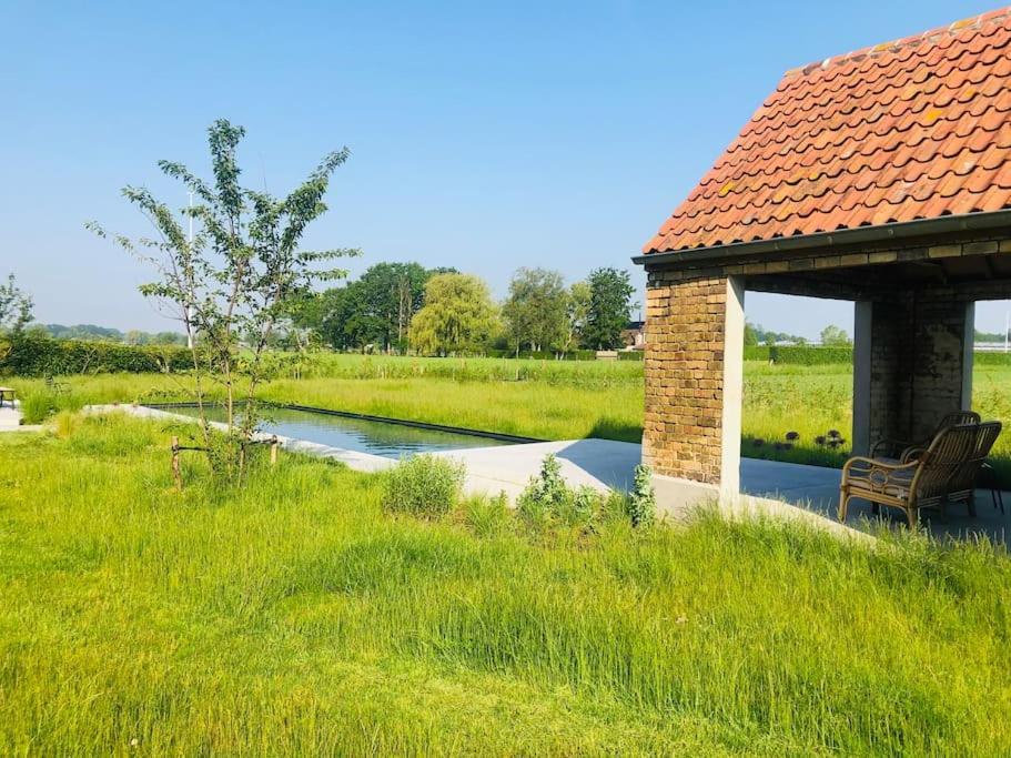 Schuurloft Hof Ten Bogaerde Met Biozwembad, Veldzicht & Uilennest Jabbeke  Exterior photo